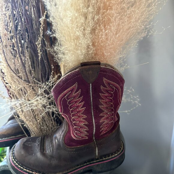 ARIAT FATBABY THUNDERBIRD GIRLS COWBOY BOOTS (Size 11) - Picture 3 of 6